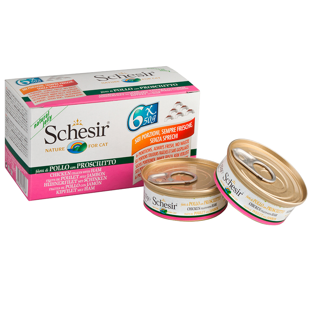 Schesir cat 6x50gr pui/sunca 
