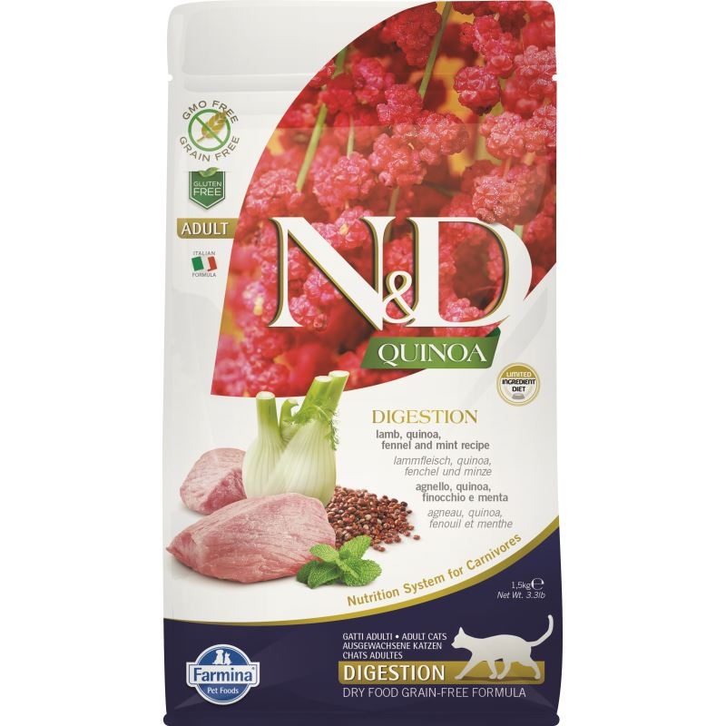 N&d cat quinoa digestion lamb, 1.5 kg