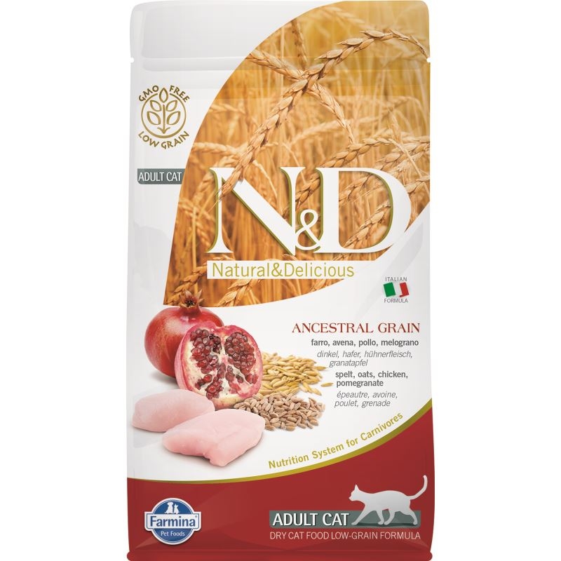 N&D Low Grain Cat Chicken and Pomegranate, 1.5 kg Farmina imagine 2022