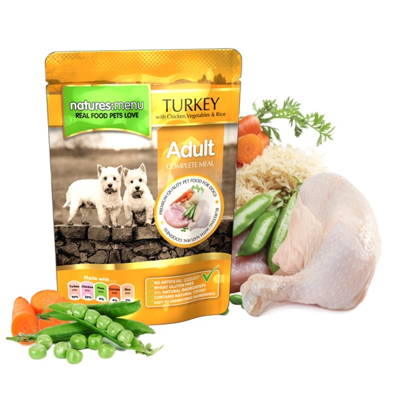 Natures menu dog turkey & chicken, 300 g