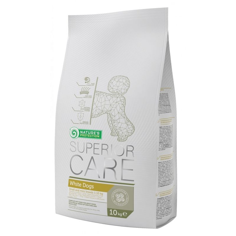 Natures protection white dogs small breeds, 10 kg