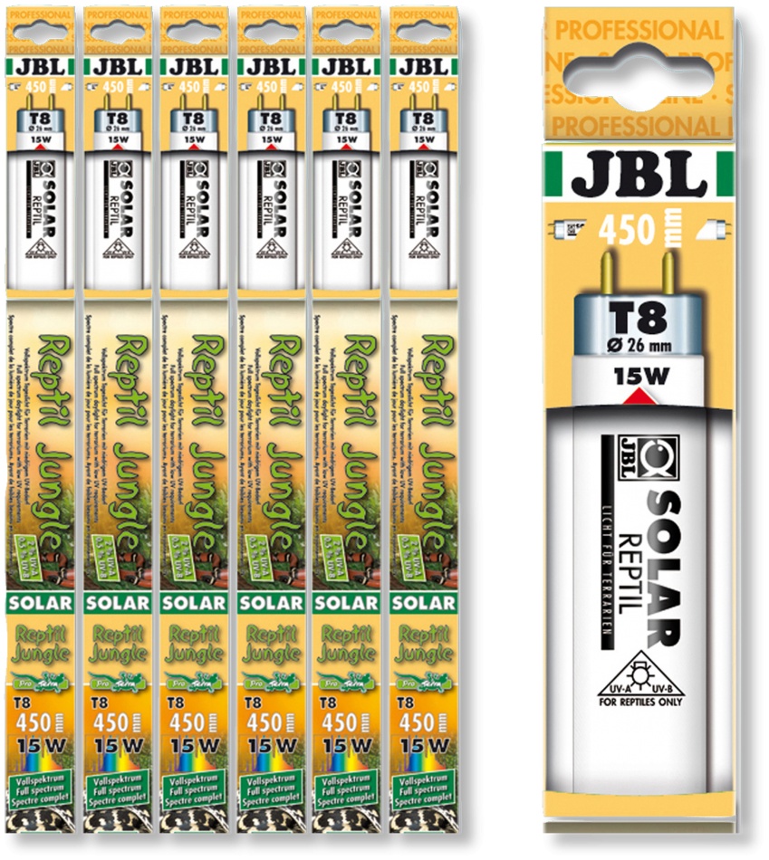 Neon JBL SOLAR REPTIL JUNGLE 15W (9000K)/ UV-A 2%/ UV-B 0.5% JBL imagine 2022