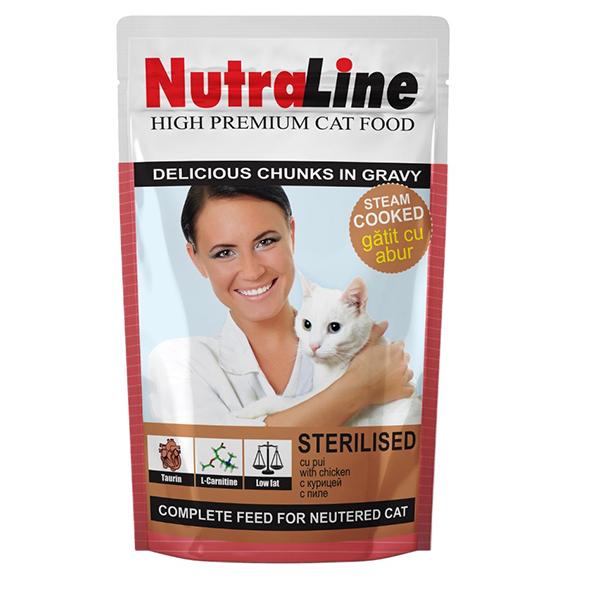 Nutraline cat plic sterilised 100 g