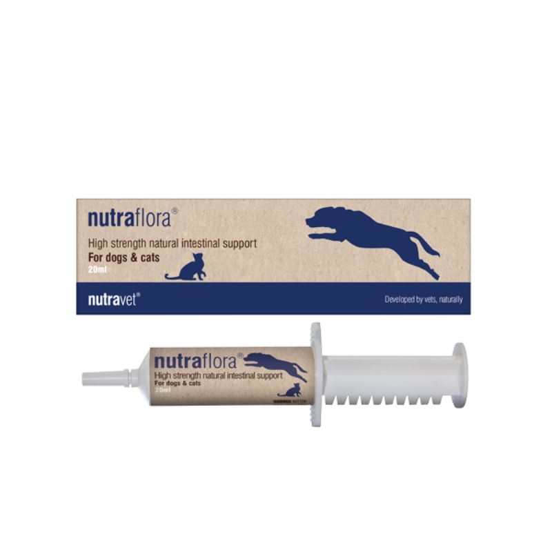 Nutravet nutraflora caini & pisici, seringa, 20 ml