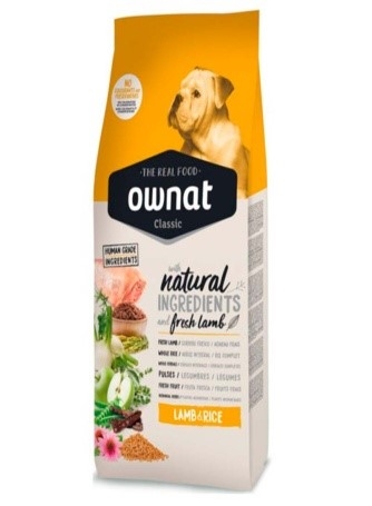 Ownat Dog Classic Lamb & Rice, 4 Kg