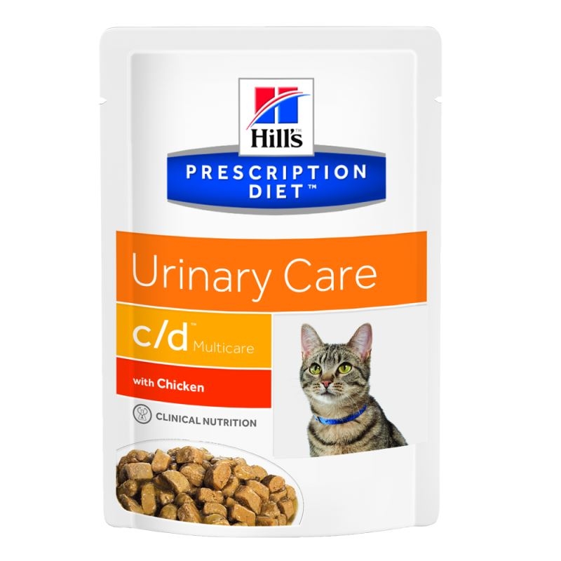 Hill's pd c/d urinary care hrana pentru pisici cu pui 85 g (plic)