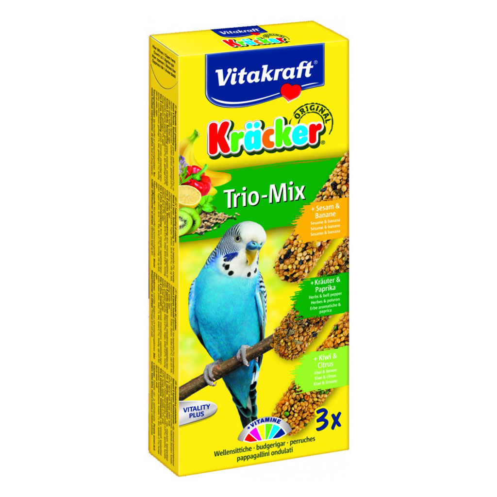 Baton perusi vitakraft trio mix kiwi/ardei/banane 3 buc