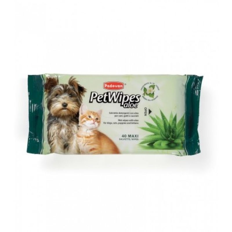 Pet wipes cu aloe, 40 buc