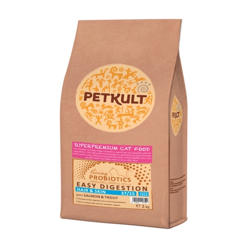 Hrana uscata pisici, Petkult Probiotics Hair and Skin, 2 kg Petkult
