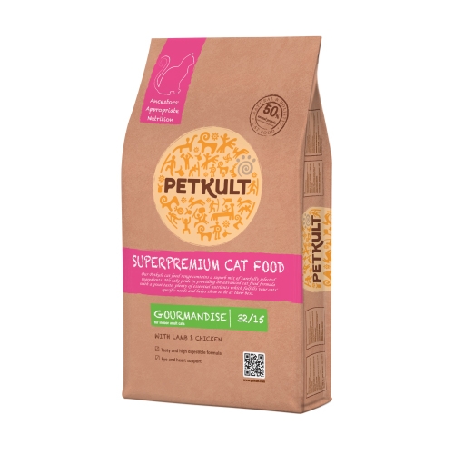 Hrana uscata pisici, petkult gourmandise, 7 kg