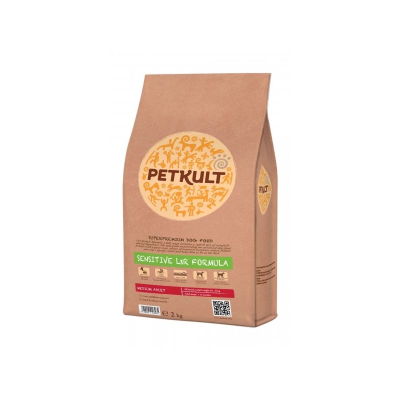 Petkult Sensitive Medium Adult Lamb & Rice, 2 kg petmart