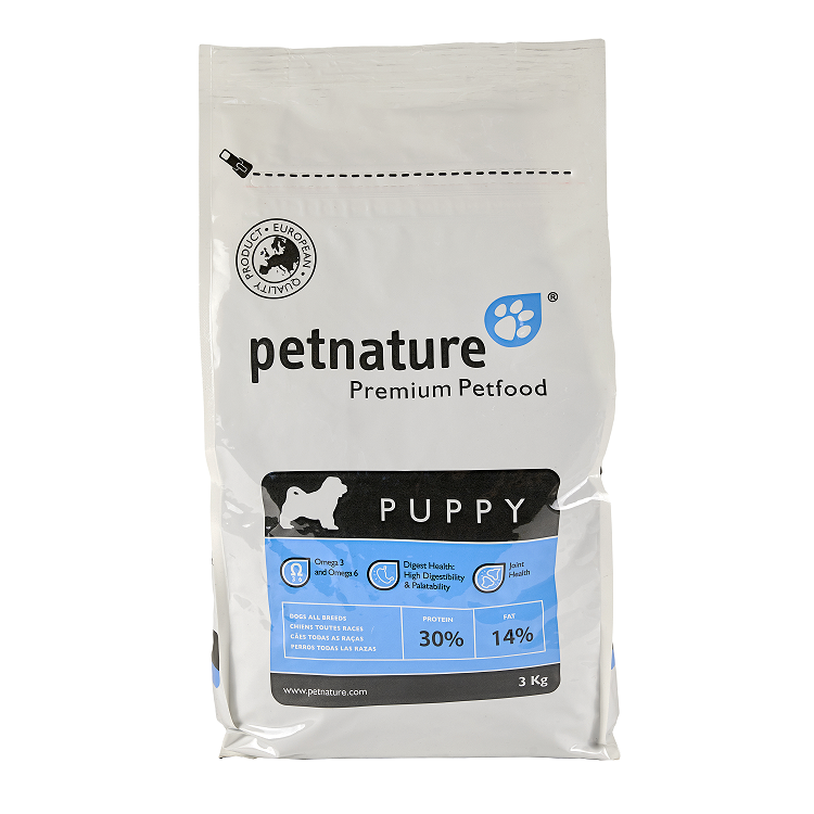 Petnature Puppy, hrana uscata premium, 3 kg Elmubas