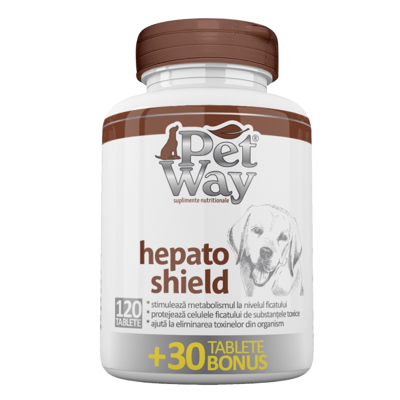PetWay Hepato Shield, 120 tablete petmart.ro