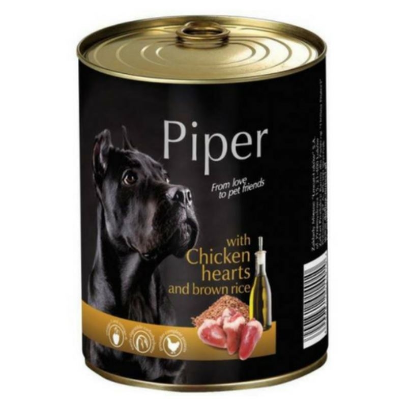 Piper adult, inimi de pui si orez brun, 400 g