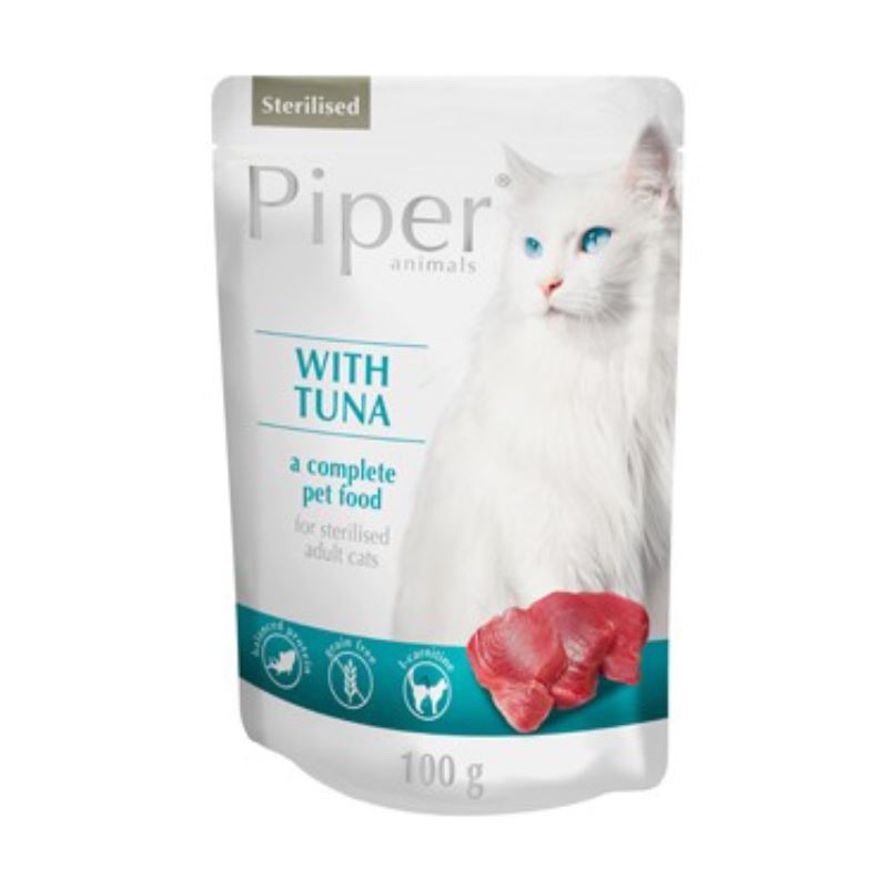 Piper cat, ton, plic, 100 g