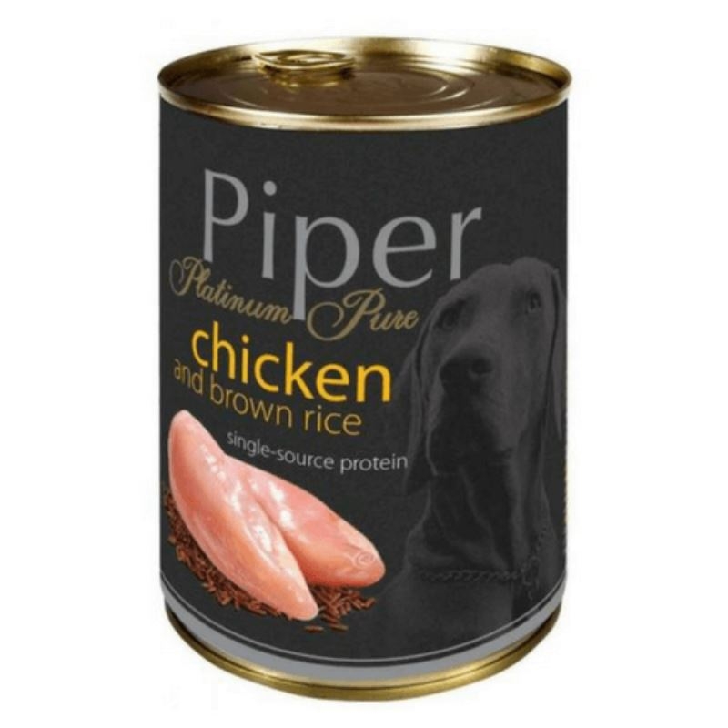 Piper pure, carne de pui si orez brun, 400 g
