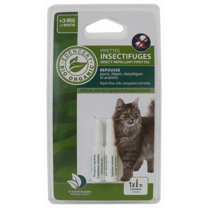 Pipeta insectifuga BIO, pisici, 2 x 0.6 ml petmart