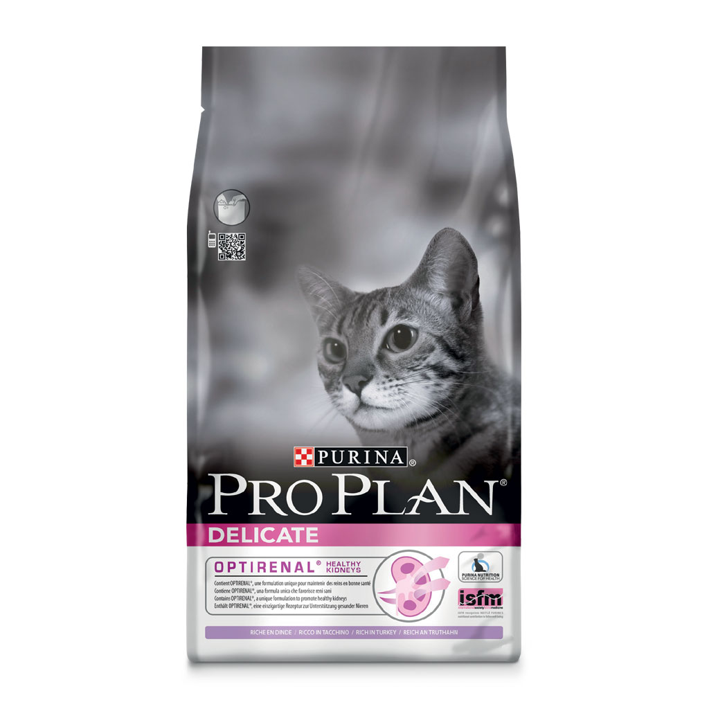 Pro plan cat delicate cu curcan, 1.5 kg
