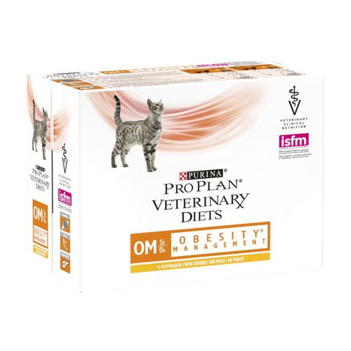 Purina Veterinary Diets Feline OM, Obesity Management, 10 x 85 g imagine