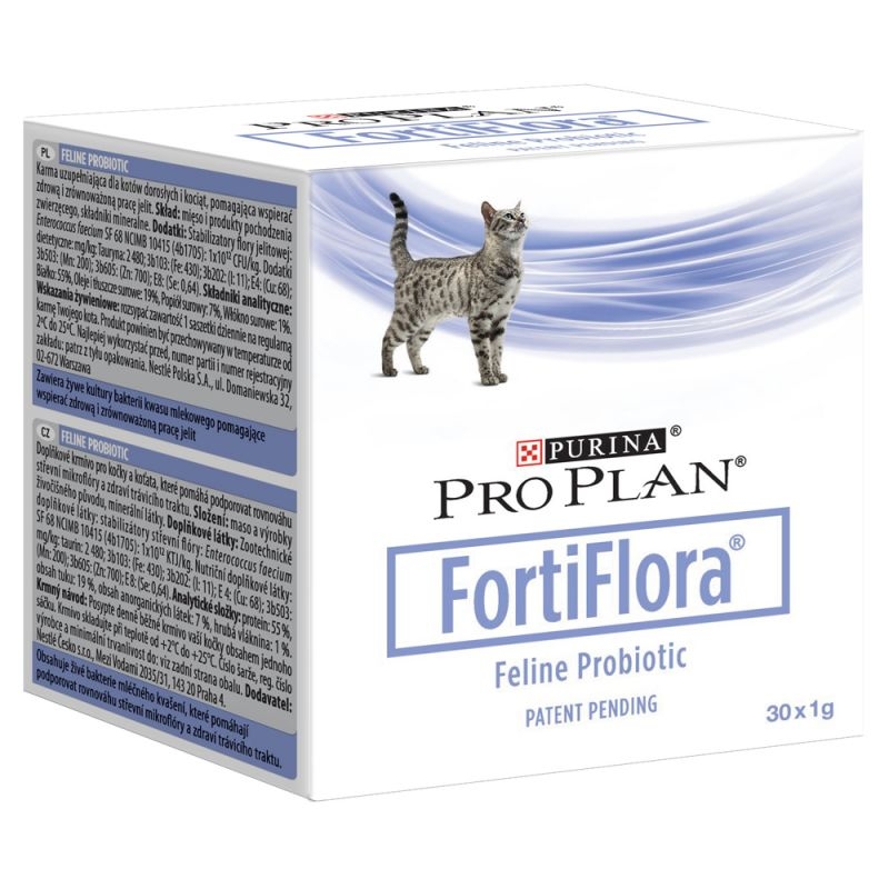 Purina Pro Plan Veterinary Diets Feline FortiFlora, 30 x 1 g petmart.ro