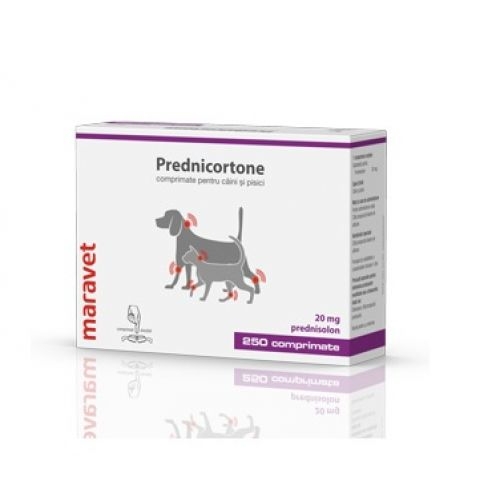 Prednicortone 20 mg, 250 tablete LeVet imagine 2022