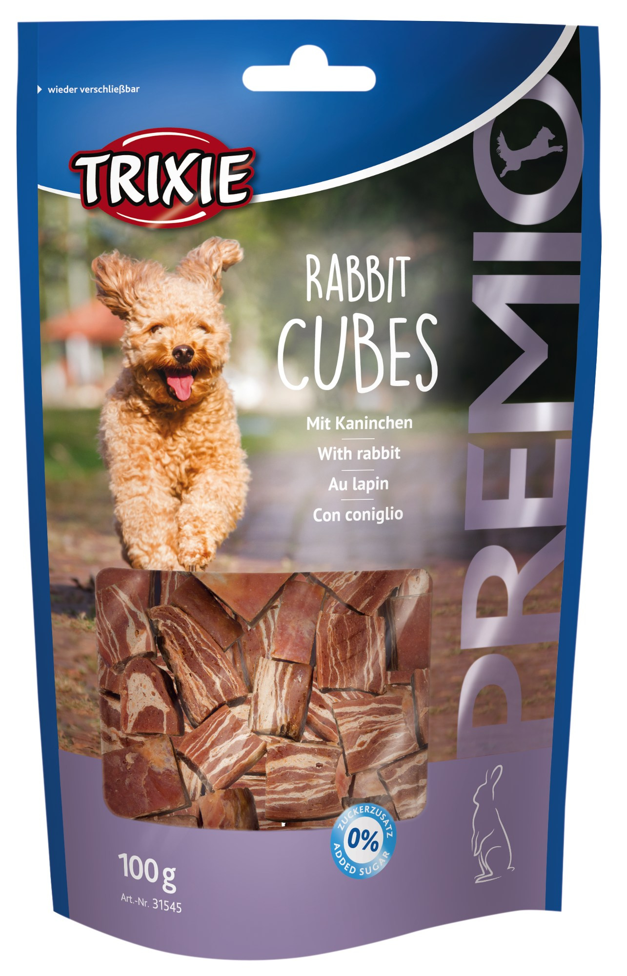 Premio cuburi cu carne de iepure 100 g 31545