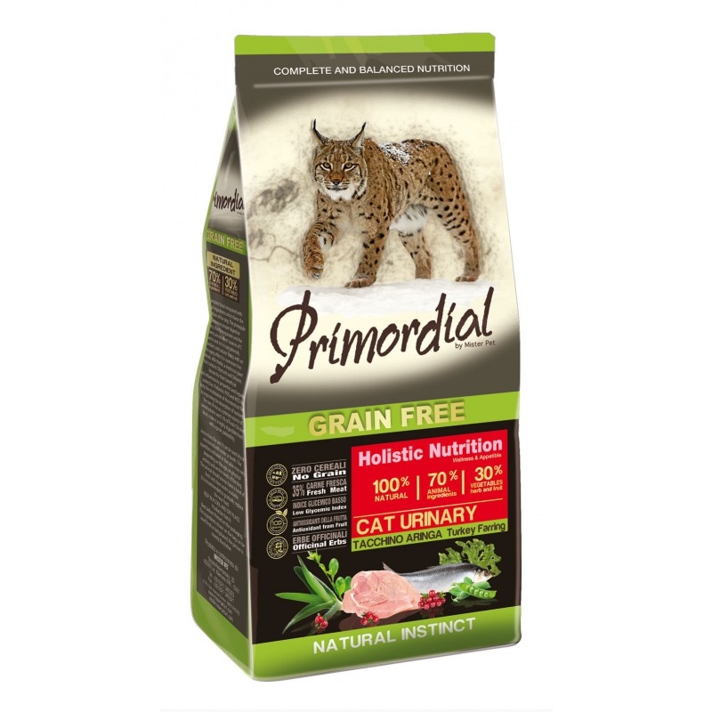 Primordial Grain-Free Holistic Cat Urinary Turkey & Herring, 6 Kg imagine