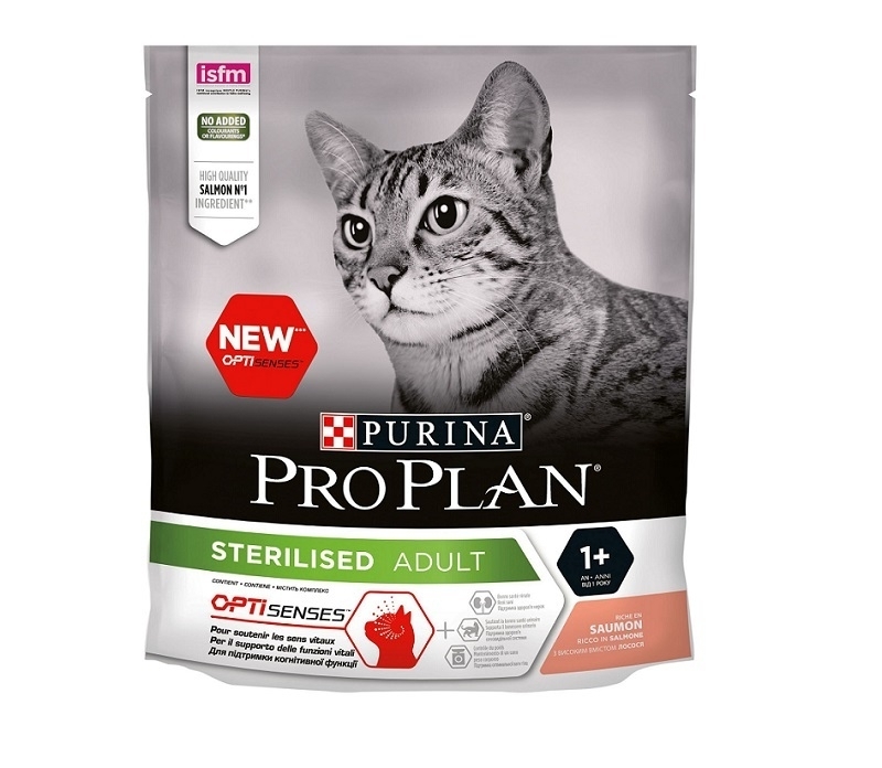Pro Plan OptiSenses Cat Adult Salmon, 400 g imagine