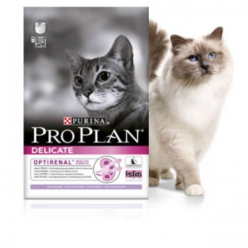 Pro plan cat delicate cu curcan, 10 kg
