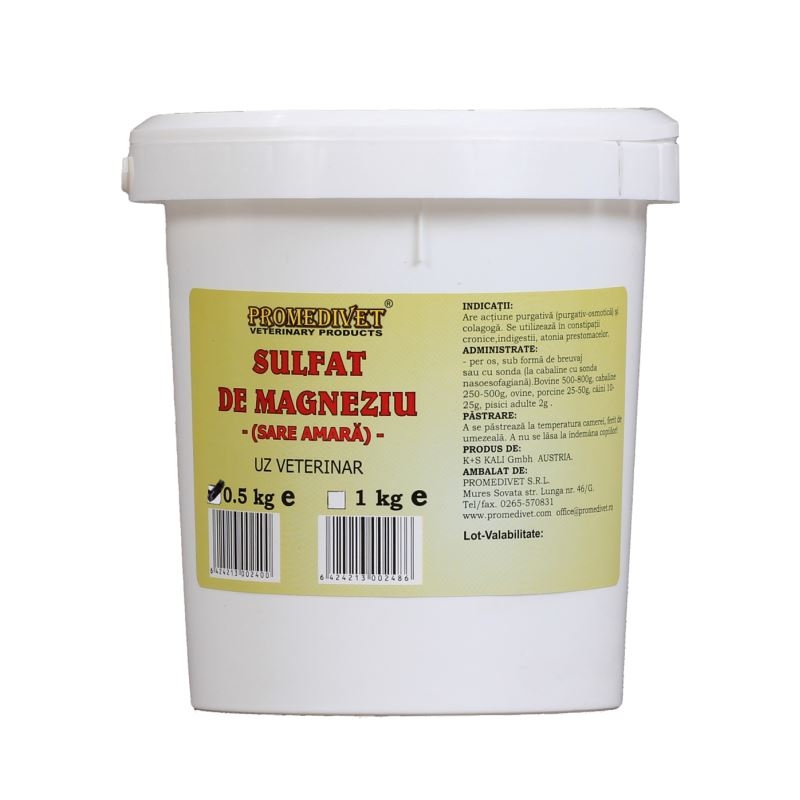 Promedivet Sulfat de Magneziu, 500 g petmart.ro