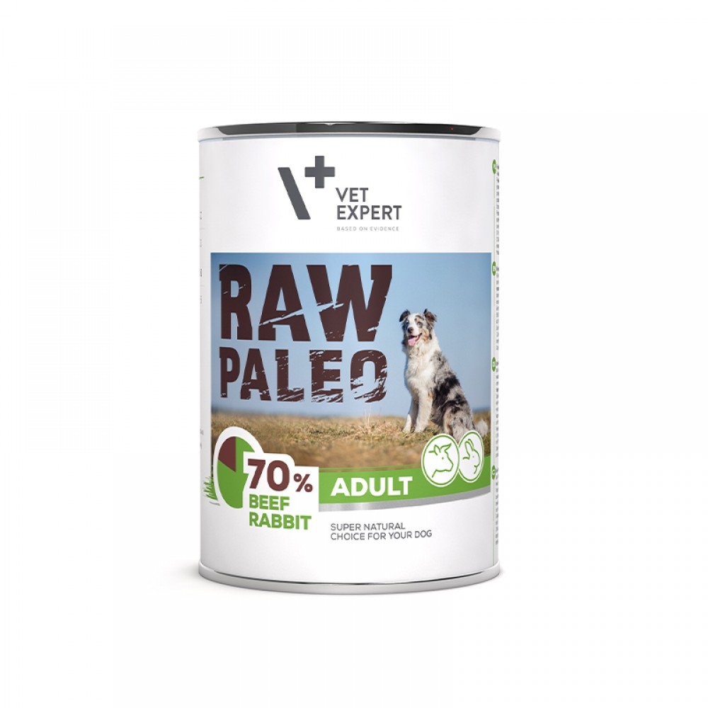Raw Paleo Adult Dog DP, vita & iepure 400 g petmart.ro