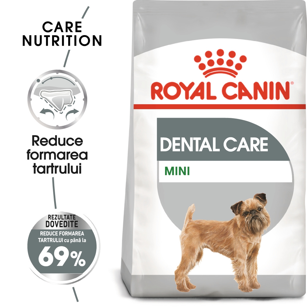 Royal Canin Mini Dental Care Adult hrana uscata caine, reducerea formarii tartrului petmart.ro