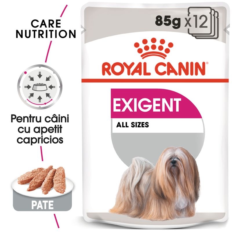 Royal Canin Exigent Adult hrana umeda caine, apetit capricios (pate), 12 x 85 g petmart.ro imagine 2022
