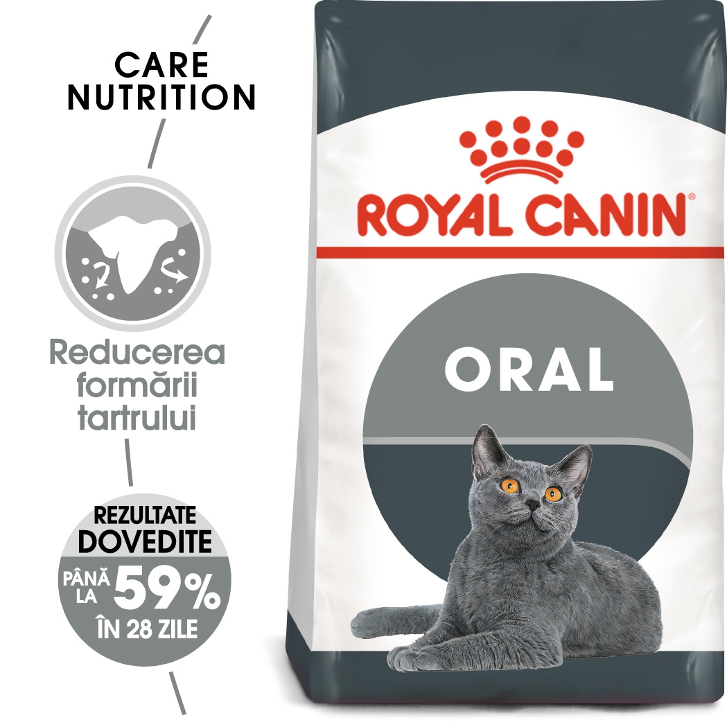 Royal Canin Oral Care Adult hrana uscata pisica, reducerea formarii tartrului petmart.ro