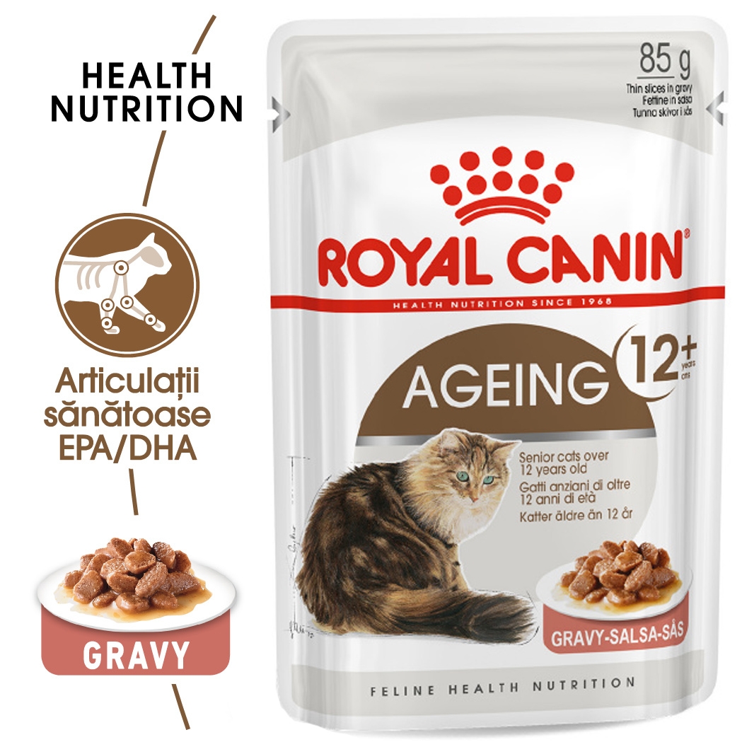 Royal Canin Ageing 12+ hrana umeda pisica senior (in sos), 85 g petmart