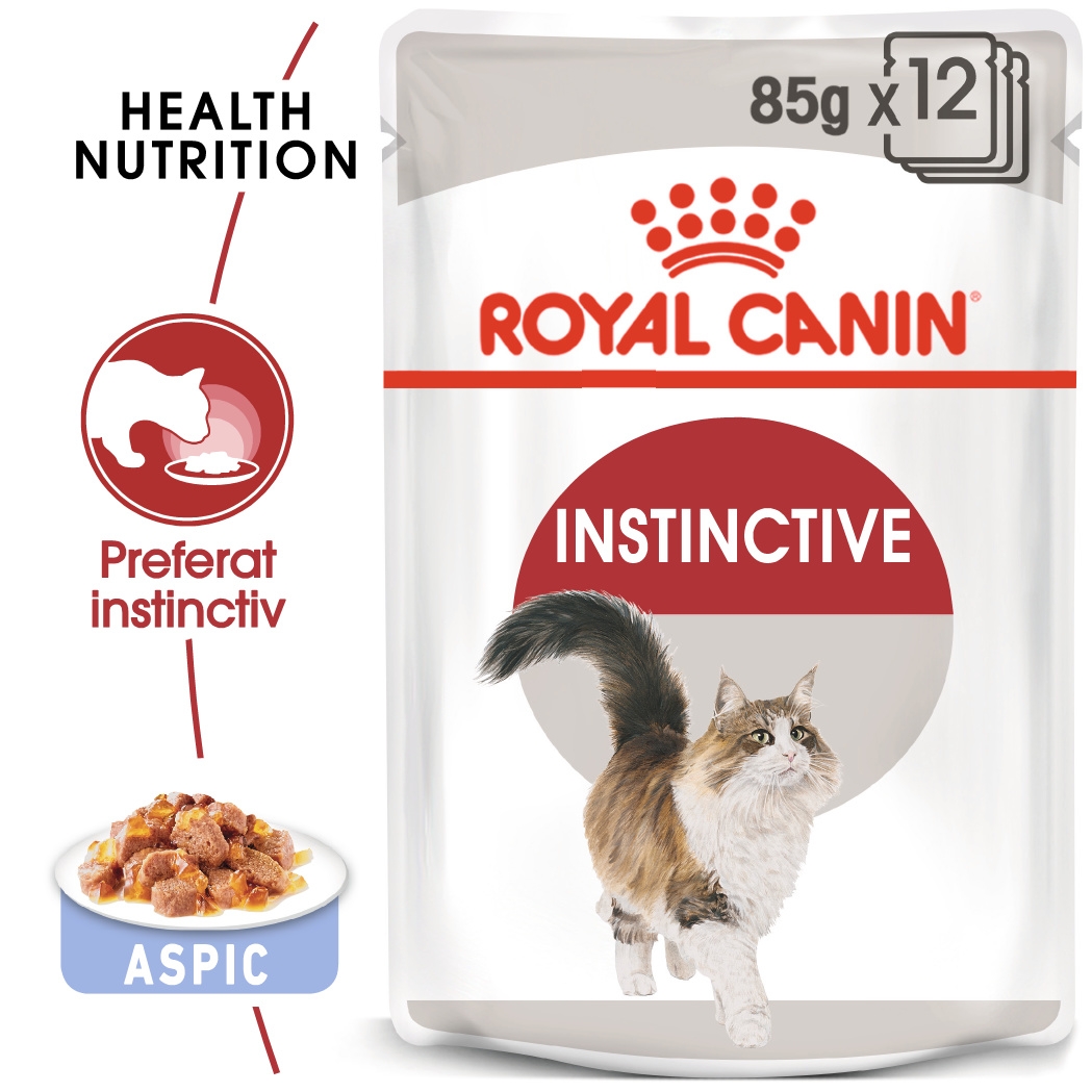 Royal Canin Instinctive Adult hrana umeda pisica (aspic), 12 x 85 g petmart.ro imagine 2022