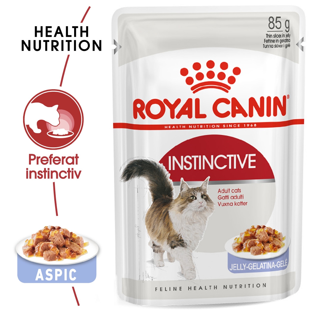 Royal Canin Instinctive Adult hrana umeda pisica (aspic), 85 g petmart.ro imagine 2022