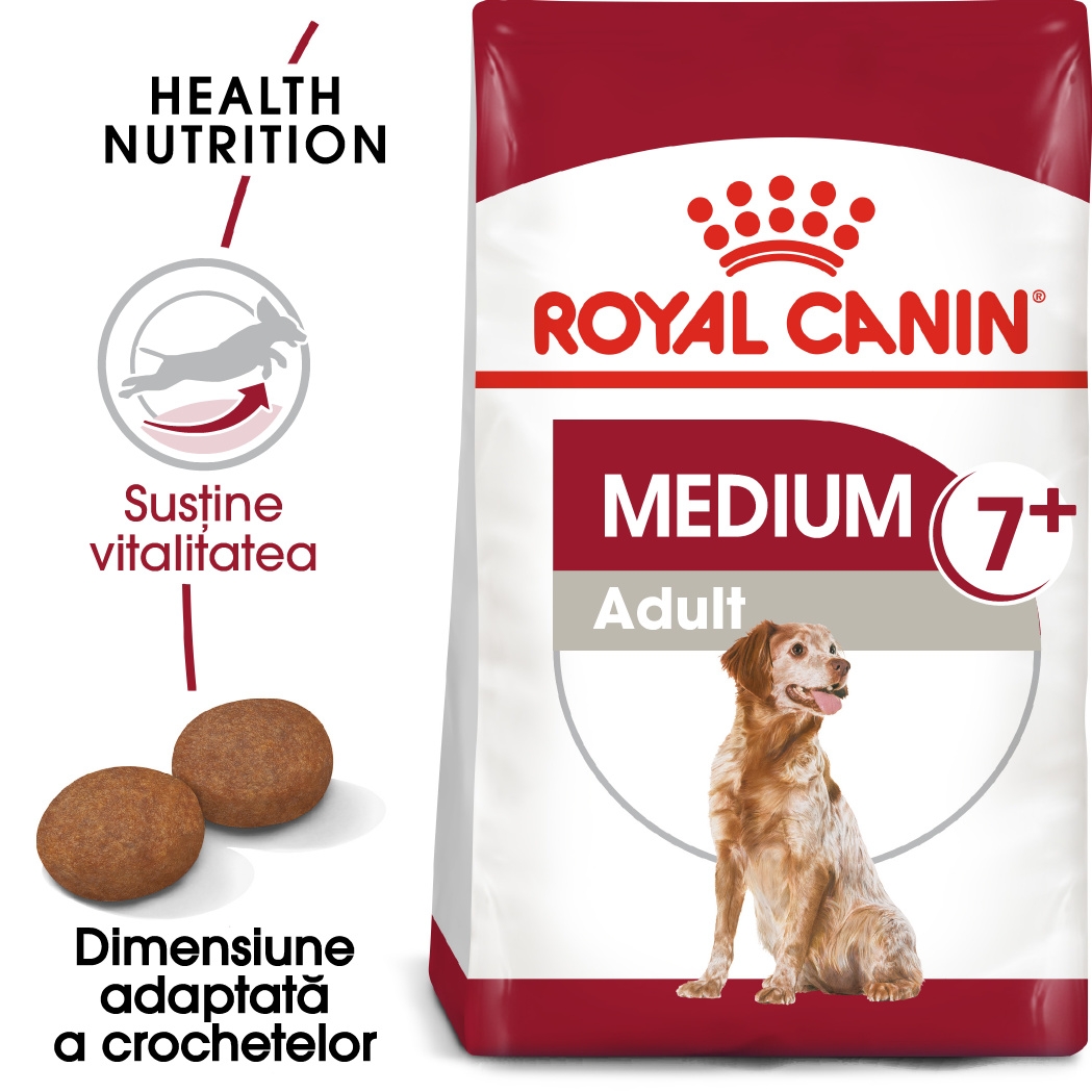 Royal Canin Medium Adult 7+ hrana uscata caine petmart.ro imagine 2022