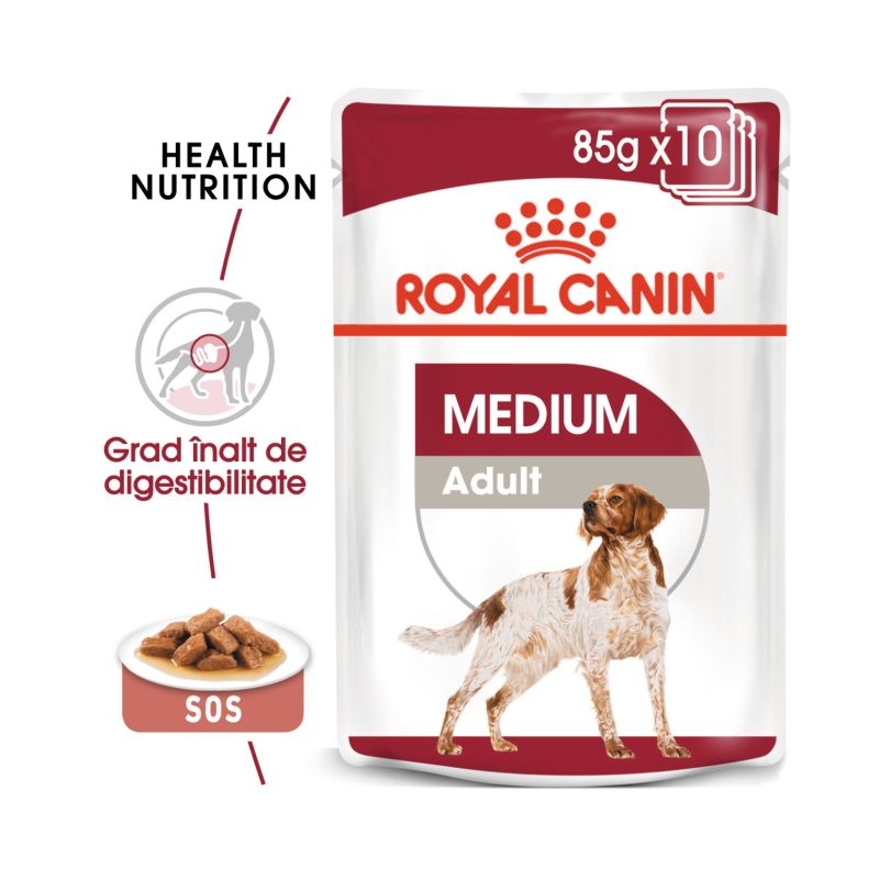 Royal canin medium adult, 1 plic x 140 g