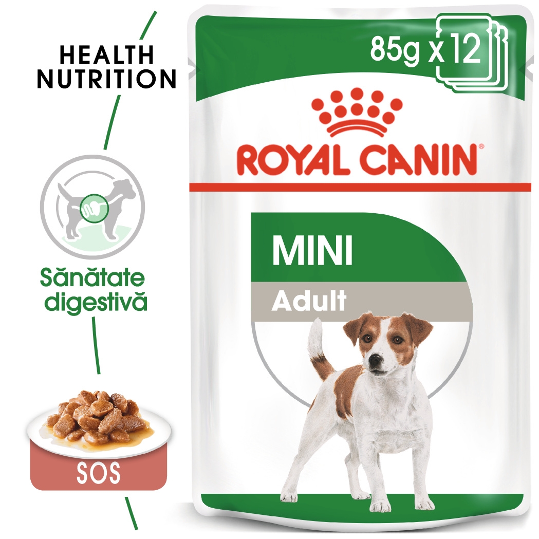 Royal Canin Mini Adult hrana umeda caine (in sos), 12 x 85 g petmart.ro imagine 2022