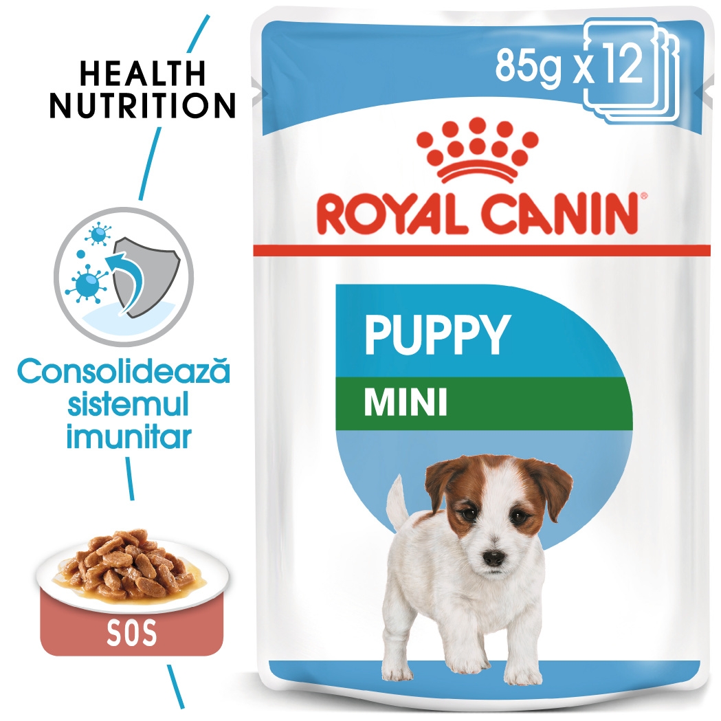 Royal Canin Mini Puppy hrana umeda caine junior (in sos), 12 x 85 g petmart.ro imagine 2022