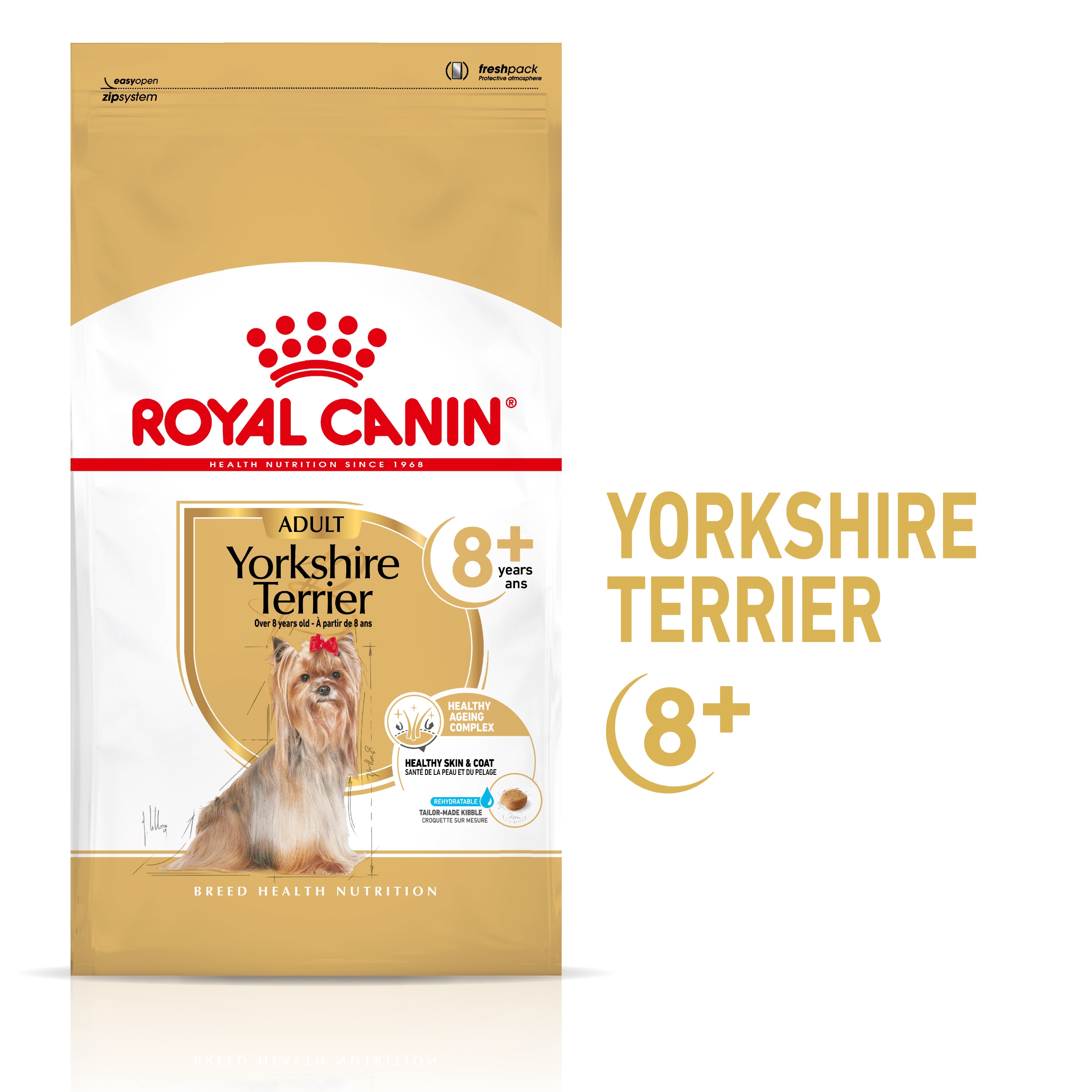 Royal Canin Yorkshire Adult 8+, hrană uscată câini, 1.5 kg petmart.ro