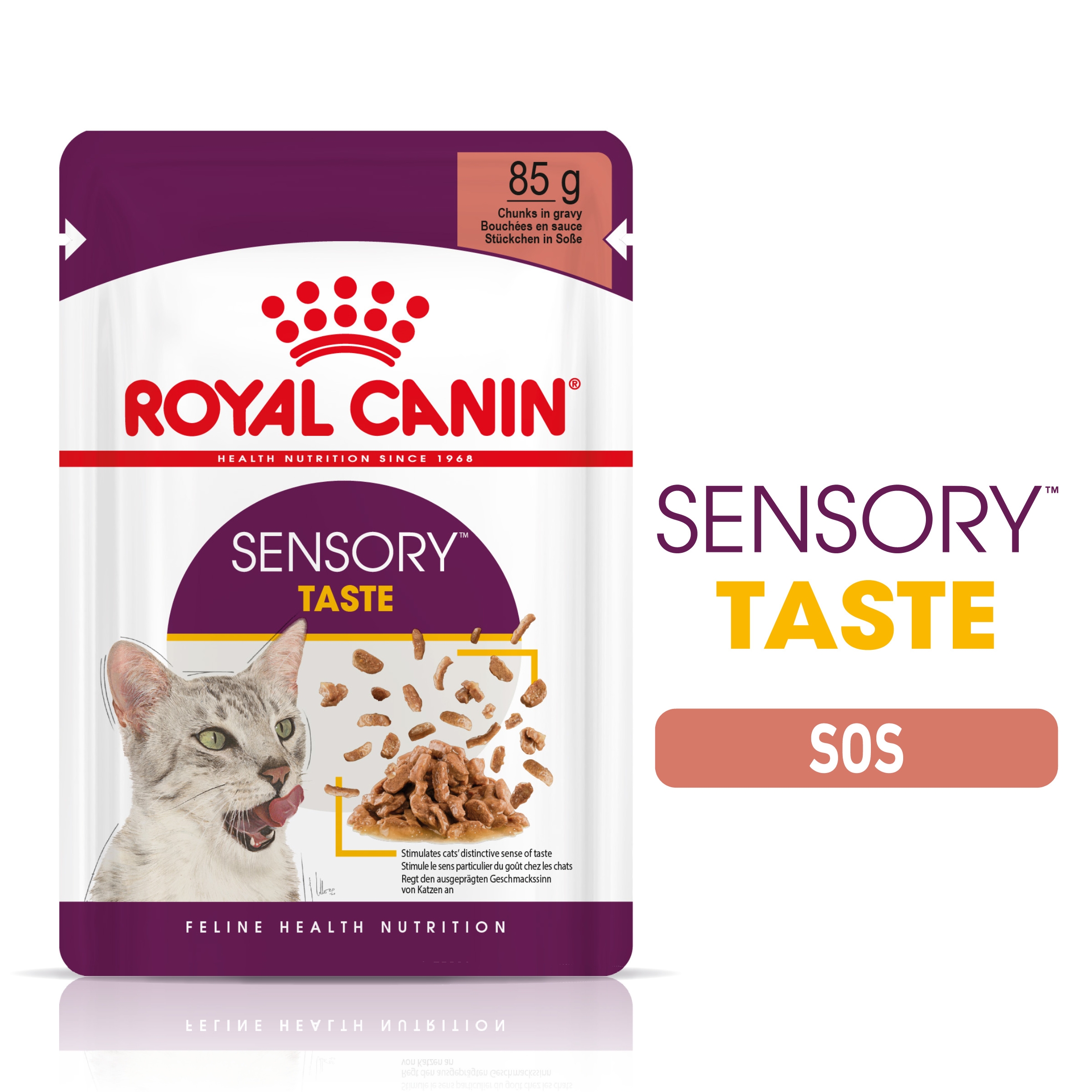 Royal Canin Sensory Taste, hrana umeda pisica (in sos), 12×85 g petmart.ro