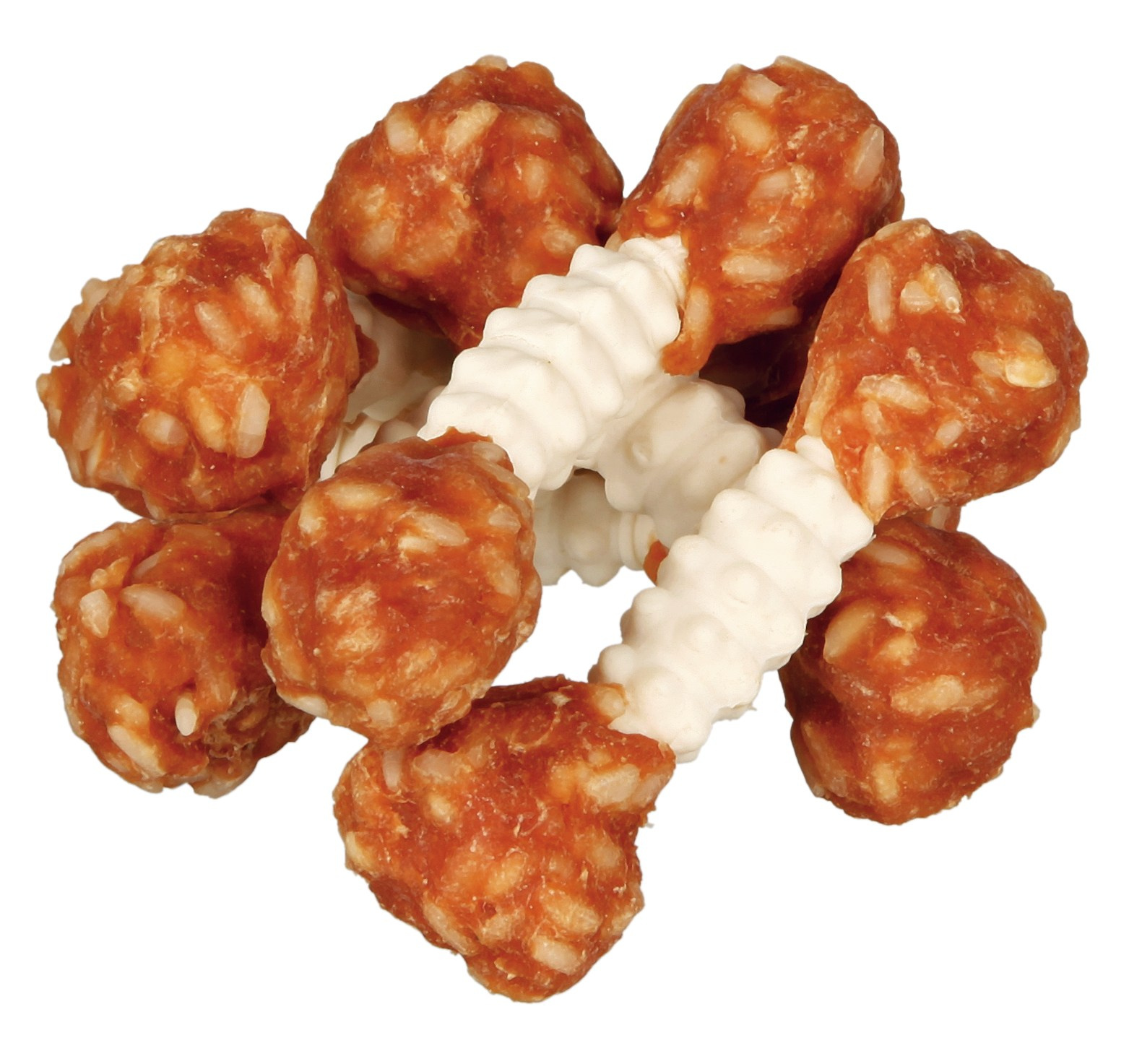 Recompensa Dumbbell cu Pui si Orez 6 buc/100 g 31342 petmart.ro