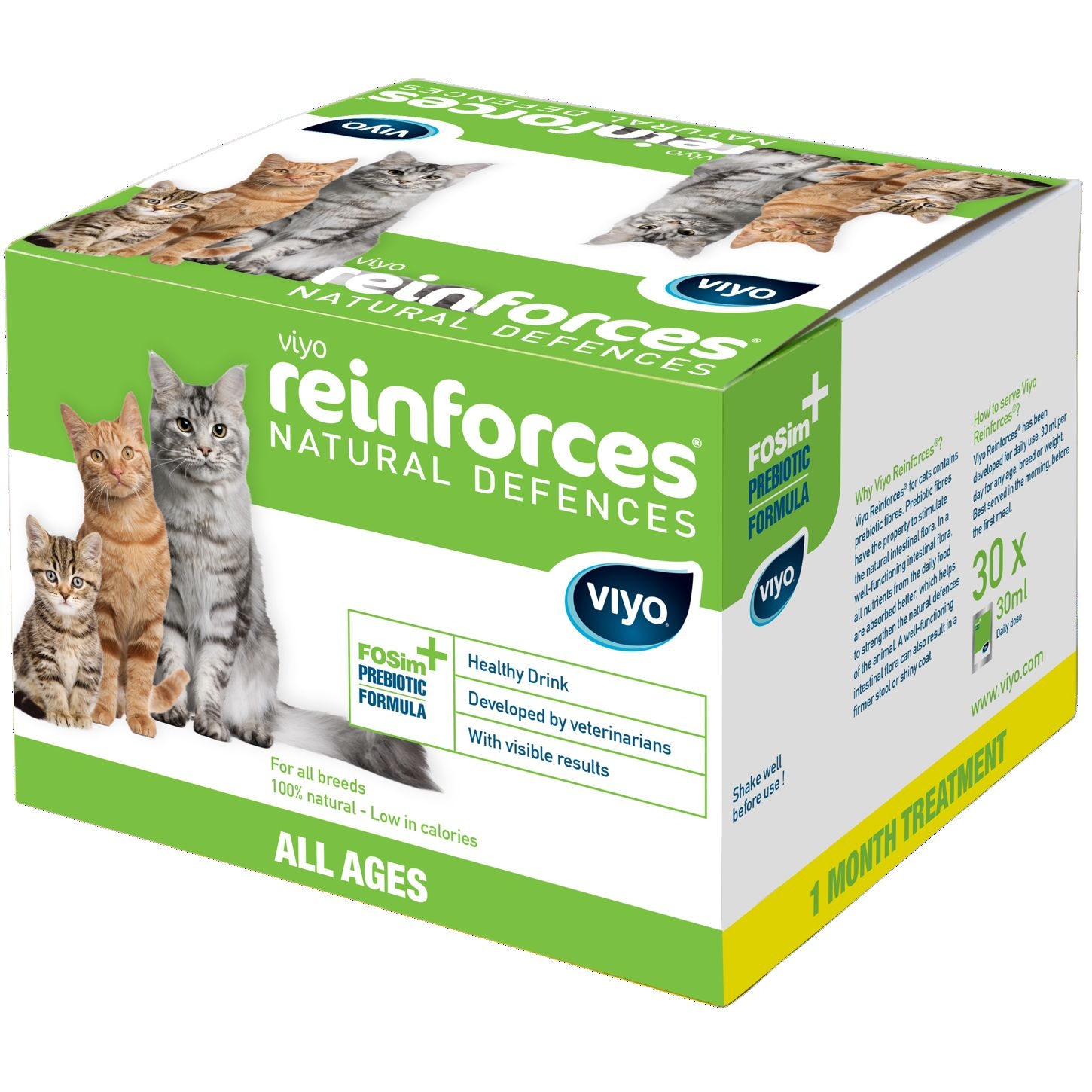 Viyo Reinforces Cat 7 x30 ml (toate varstele) petmart.ro
