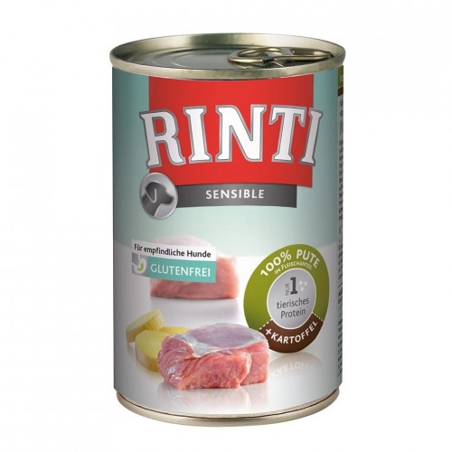 Hrana umeda caini, rinti sensible cu curcan si cartofi, 400 g
