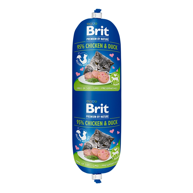 Salam Brit Cat, Pui & Rata, 180 g Brit