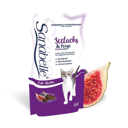 Recompense pisici, sanabelle snack cu peste si smochine, 55 g