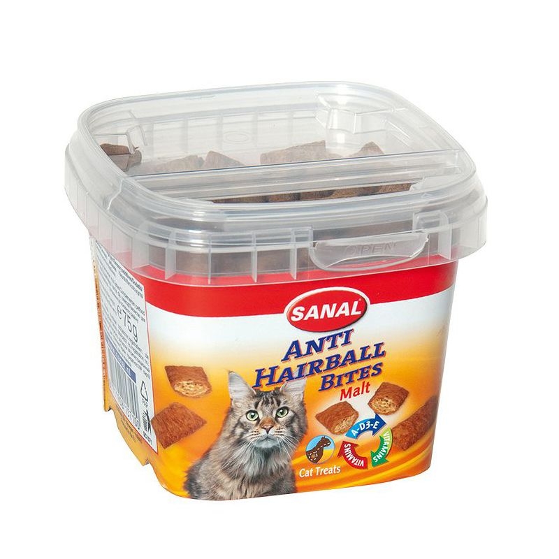 Sanal Cat Anti – Hairball Bites, 75 g petmart.ro