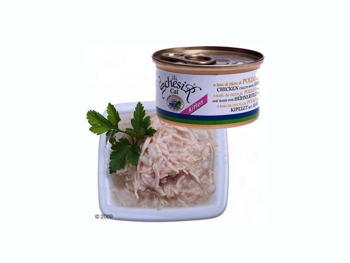 Schesir kitten pui si aloe 3 x 85g
